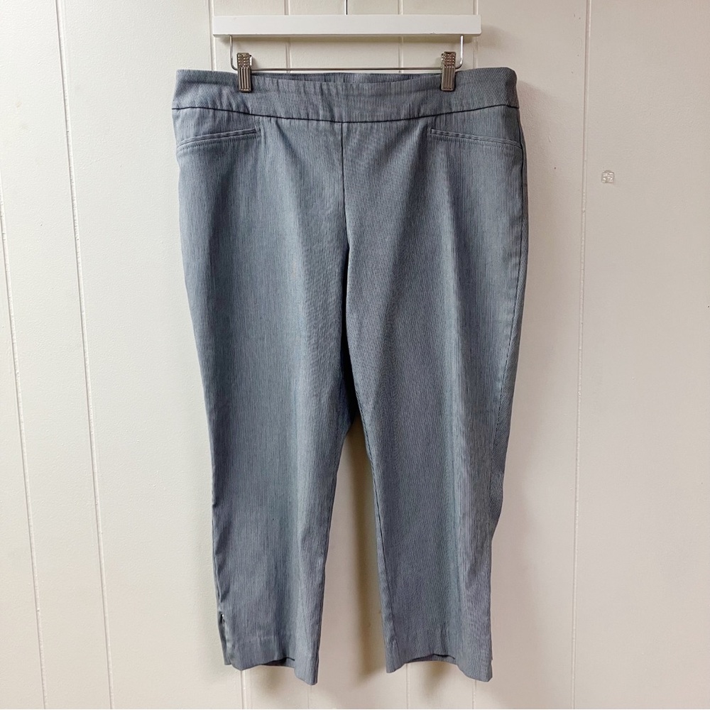 Polished Classic Hilary Radley Womens Pull-On Tummy Control Cropped Pant XL NEW